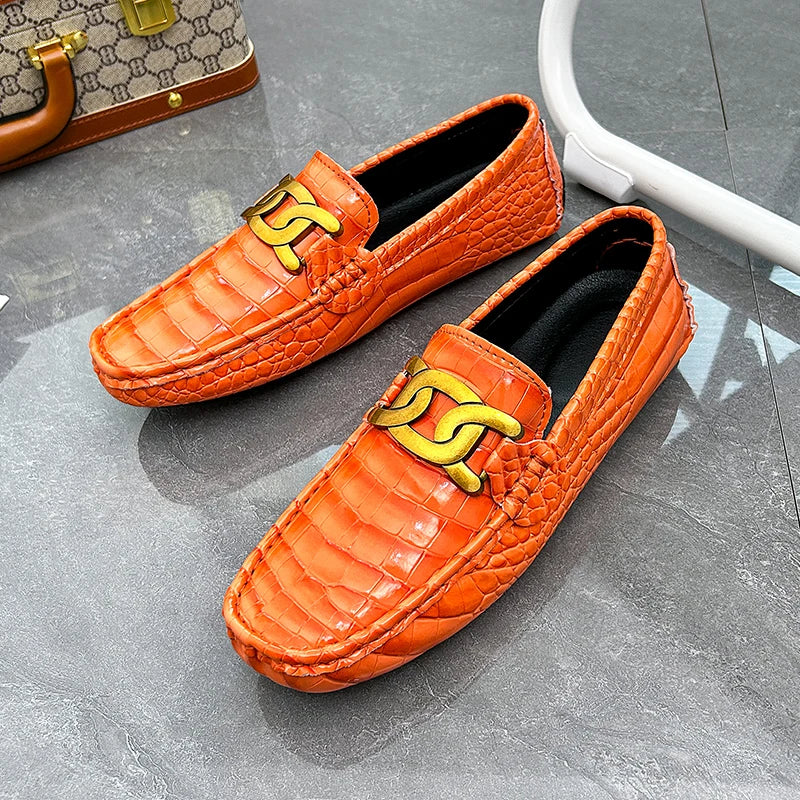 Durable slip-on loafers with premium leather upper and supportive cushioned sole