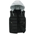 Winter Embrace Vest in action during a hike, demonstrating its practicality and windproof features.