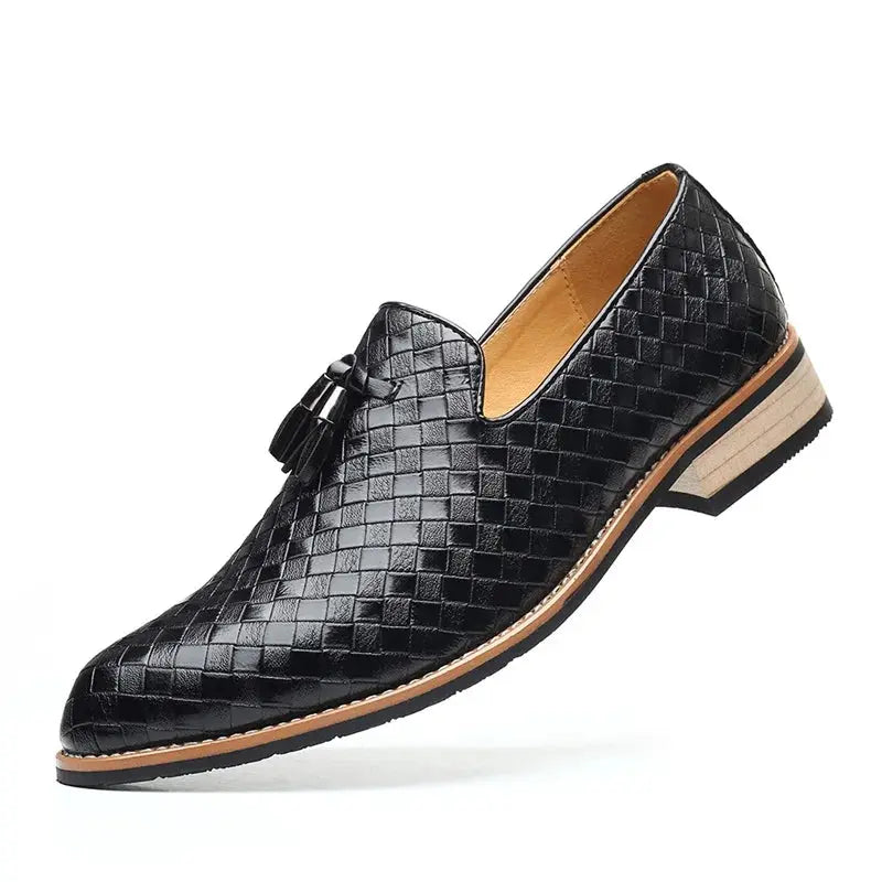 Elegant slip-on loafers showcasing premium leather craftsmanship.