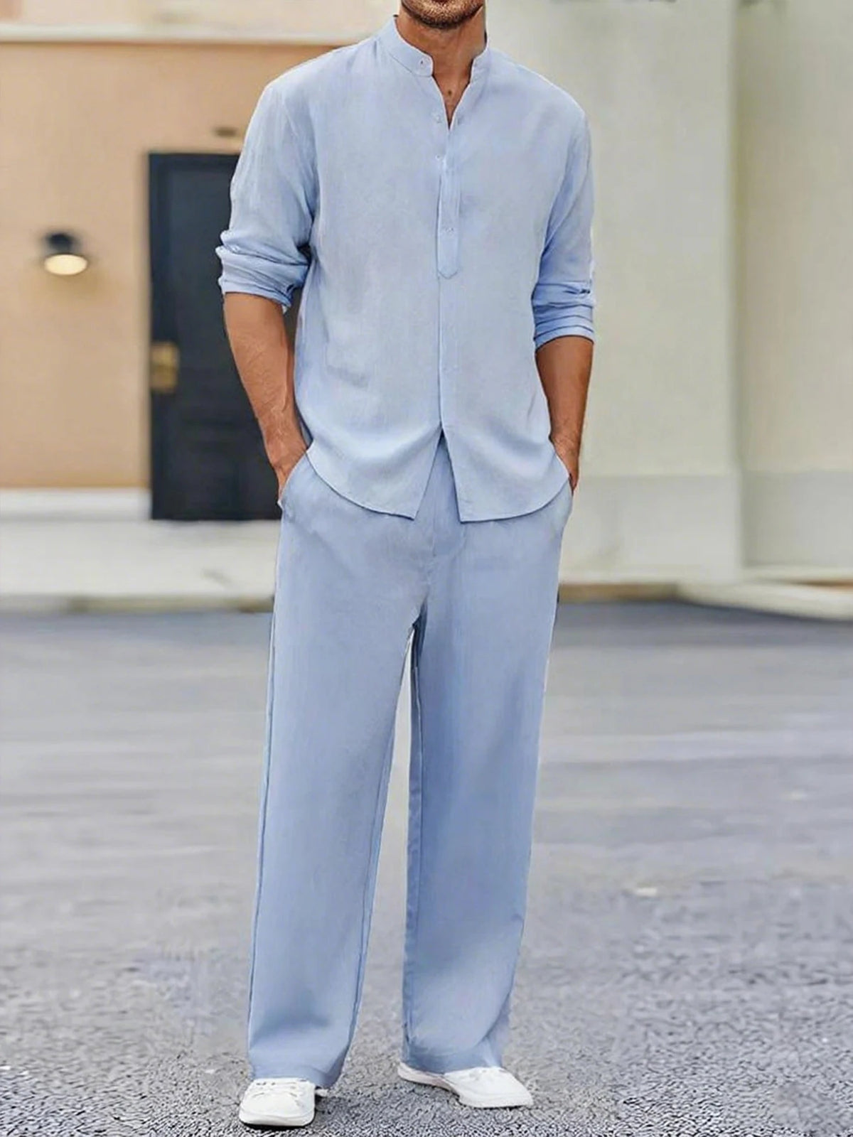 Men's Long Sleeve Loungewear Suit