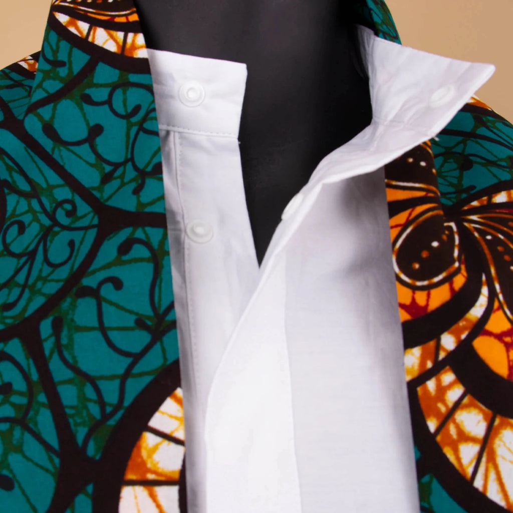 Dashiki Couple African Matching Outfits – Ankara Party Dress & Men's Top