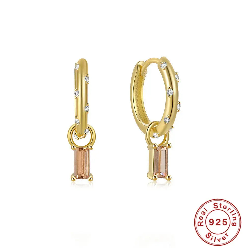 Stylish silver drop earrings ideal for weddings and special occasions.