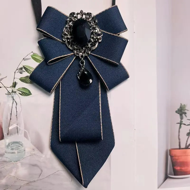 Durable knit bow tie with Korean design influence, suitable for students and professionals seeking refined style