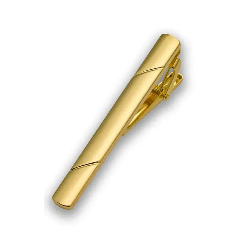 Minimalist design tie clip in matte finish, complements any outfit effortlessly.