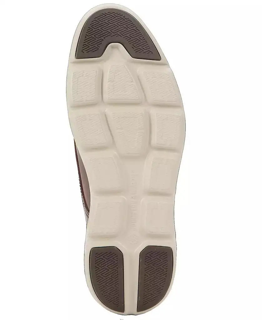 Italian leather Larkin round toe shoes in deep mahogany finish for versatile professional wear