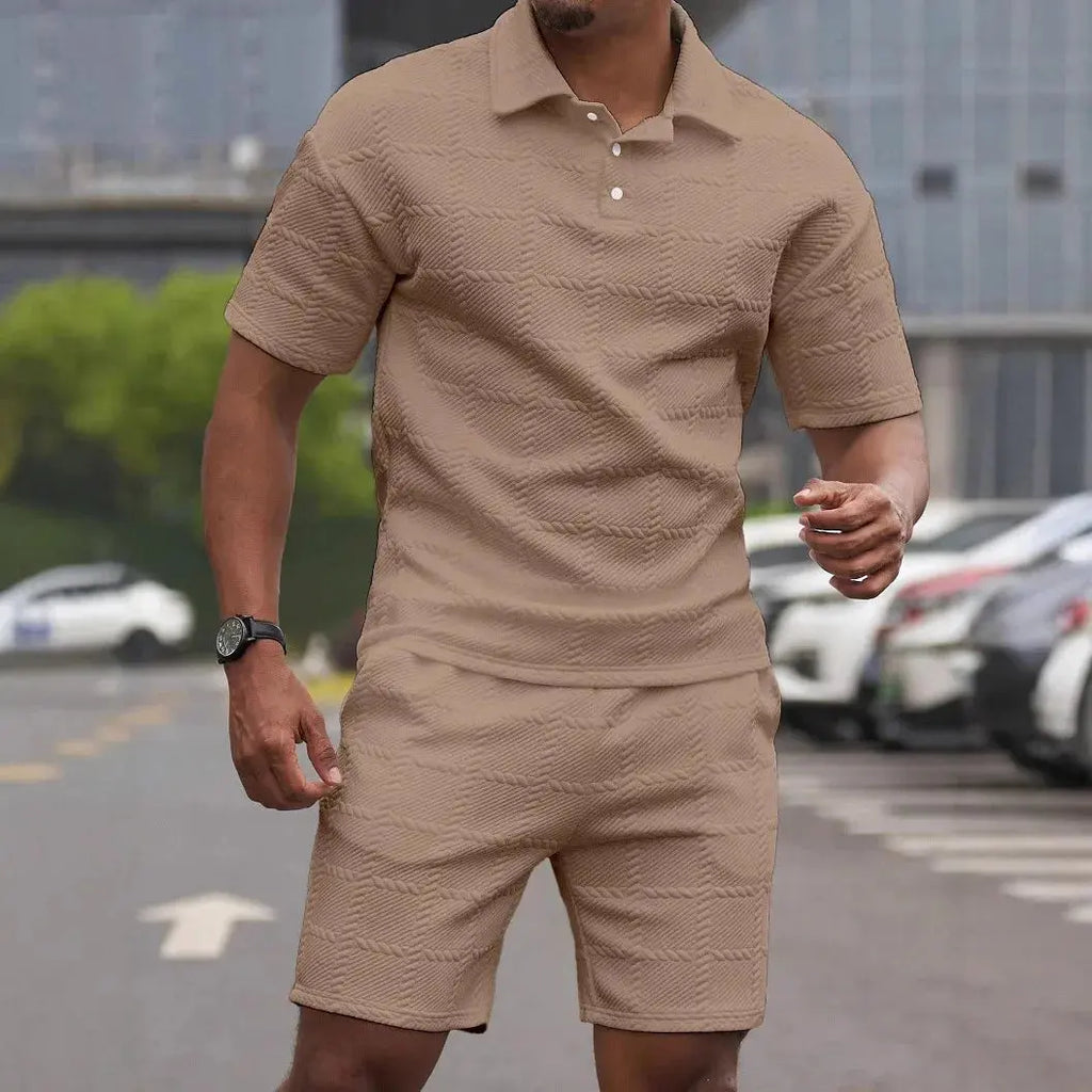 Stylish men's ensemble with functional pockets and a polished look.
