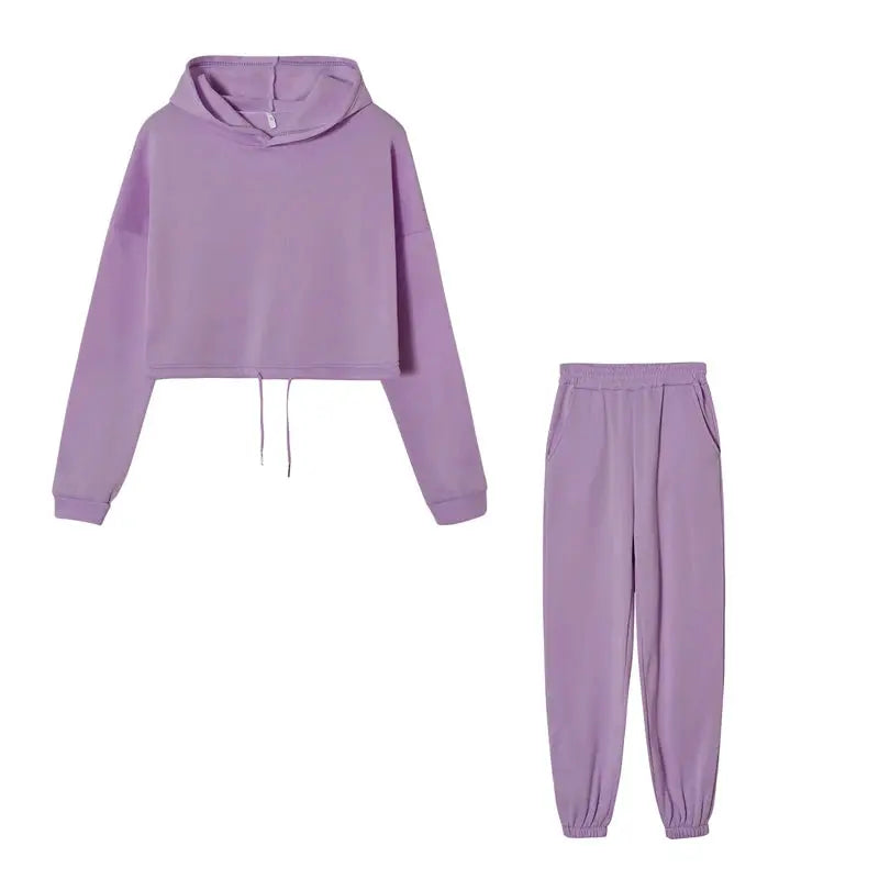 Casual set in neutral tones, perfect for stylish loungewear.