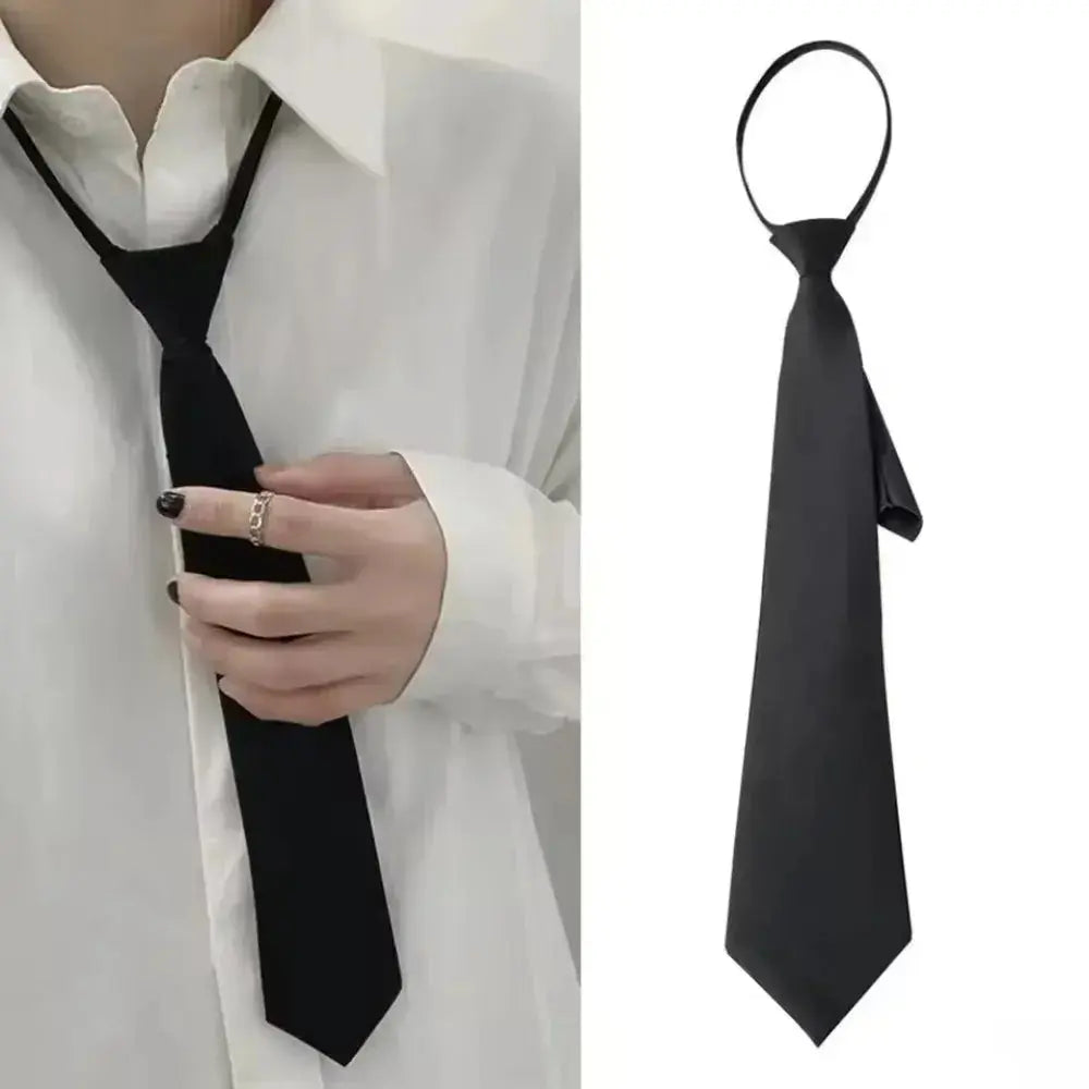 Timeless black tie designed for a flawless knot, ideal for formal and casual occasions.