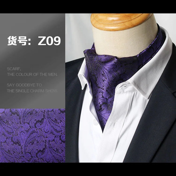 Traditional style ascot with charming polka dots