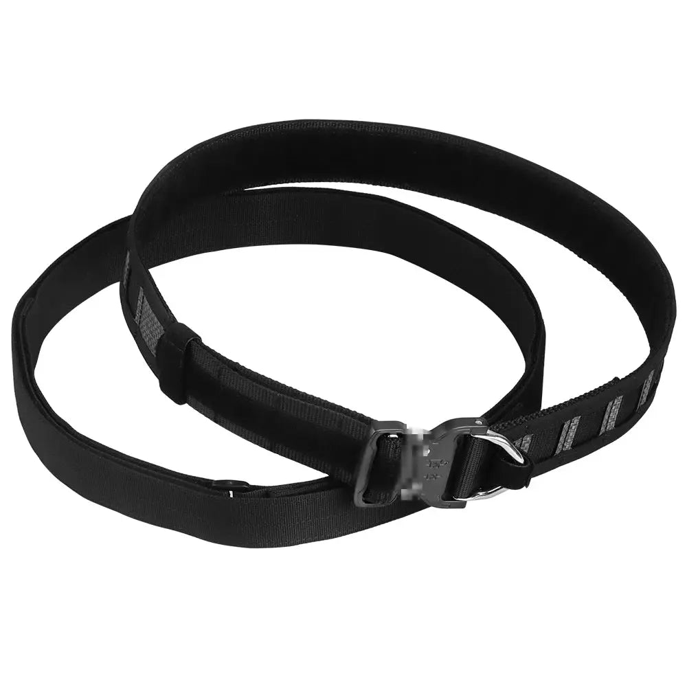 Field-ready tactical belt designed for airsoft and military operations.