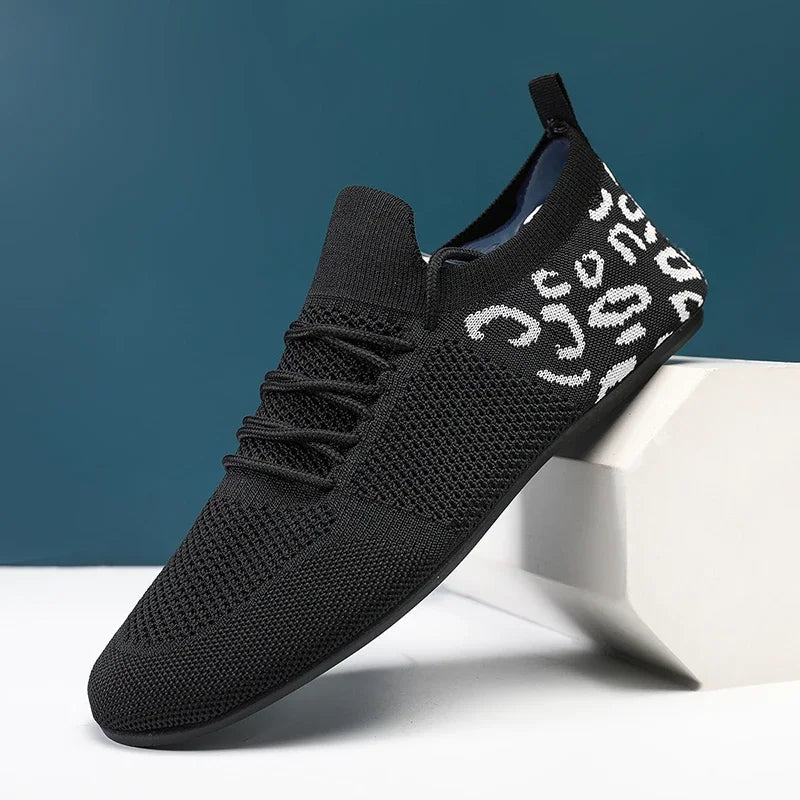 Close-up of Whisper-Soft Steps sneakers, highlighting lightweight design and seamless fit for all-day comfort.