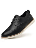 Side view of stylish oxfords showcasing streamlined design and finish.