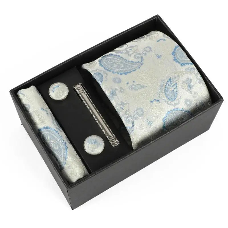 High-quality jacquard woven silk tie, designed for discerning gentlemen.