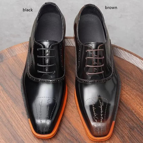 Classic brown leather oxford shoes featuring premium construction and pigskin insole for all-day comfort