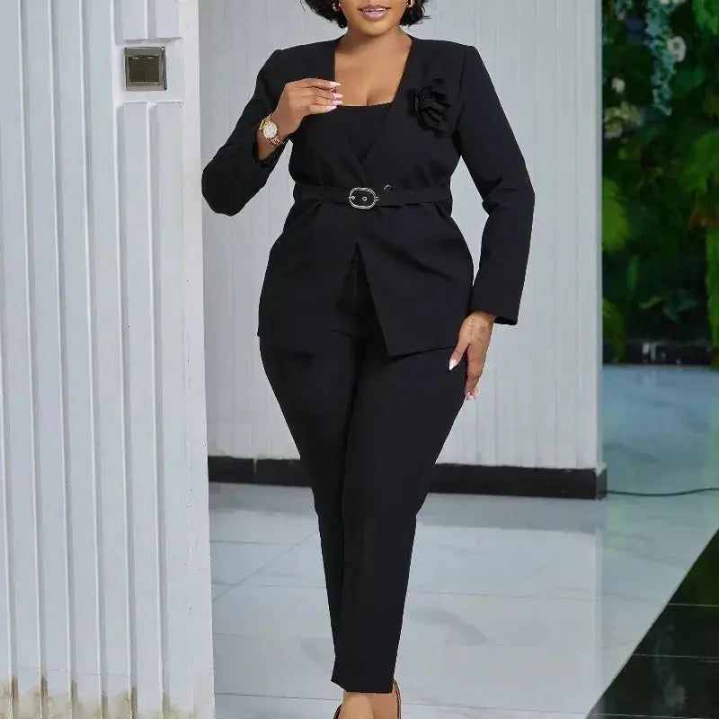 Straight-leg pants in a sleek design, perfect for professional settings.
