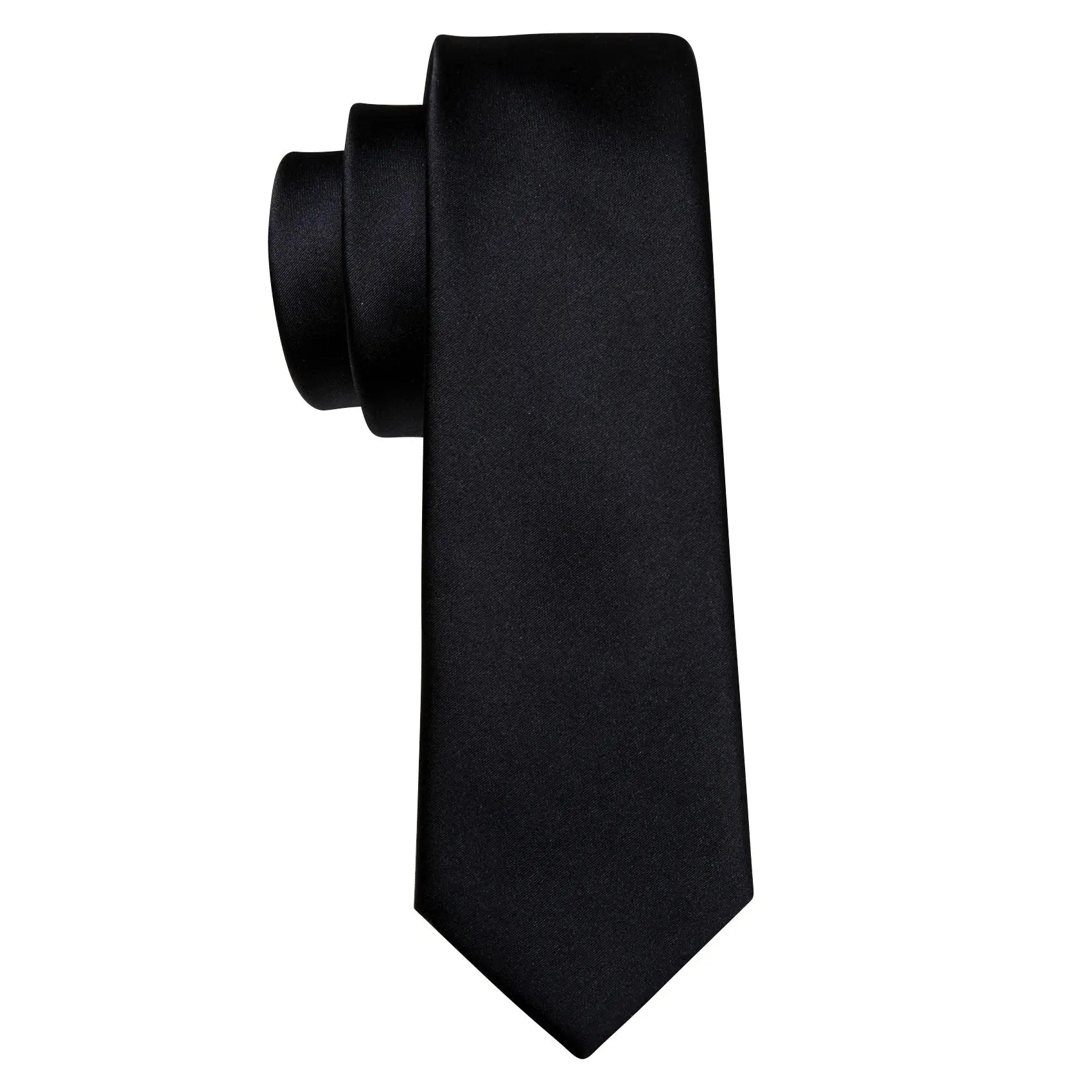 Sophisticated black tie and cufflinks set for business meetings