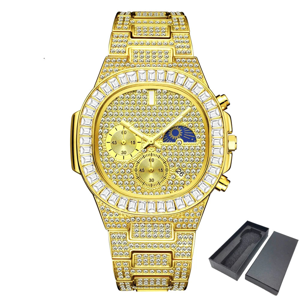 Midnight Sparkle watch worn at a high-stakes gala, catching attention.