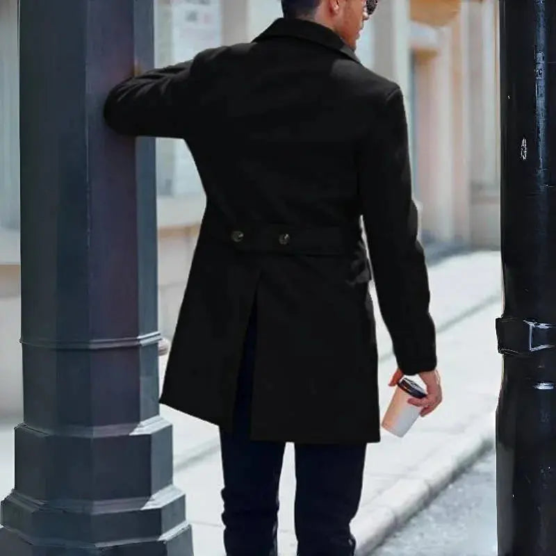 Robust winter coat featuring a streamlined cut for a refined look in urban fashion.