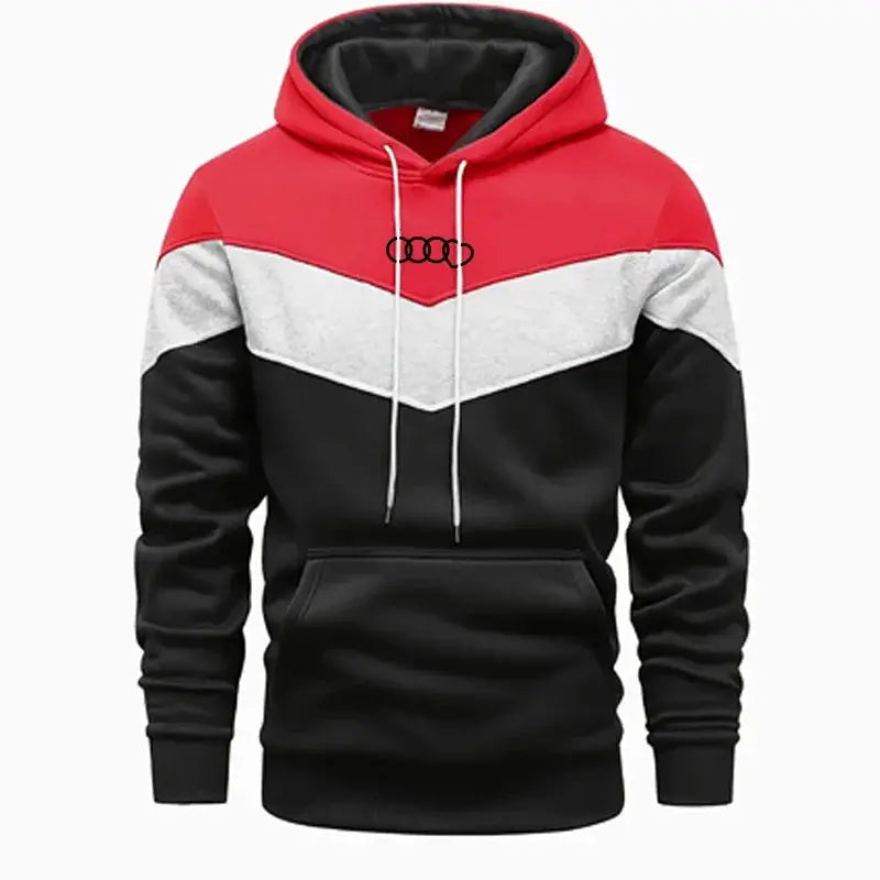 Casual chic men's tracksuit made from durable polyester, easy care for everyday wear.