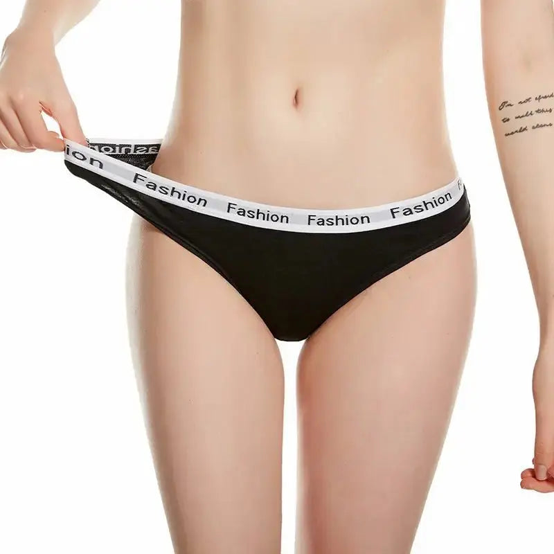 Stylish printed seamless cotton briefs in pastel pink, perfect for everyday comfort.