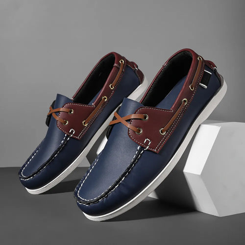 Stride Easy Apron Toe Loafers in classic design with non-slip rubber sole for men