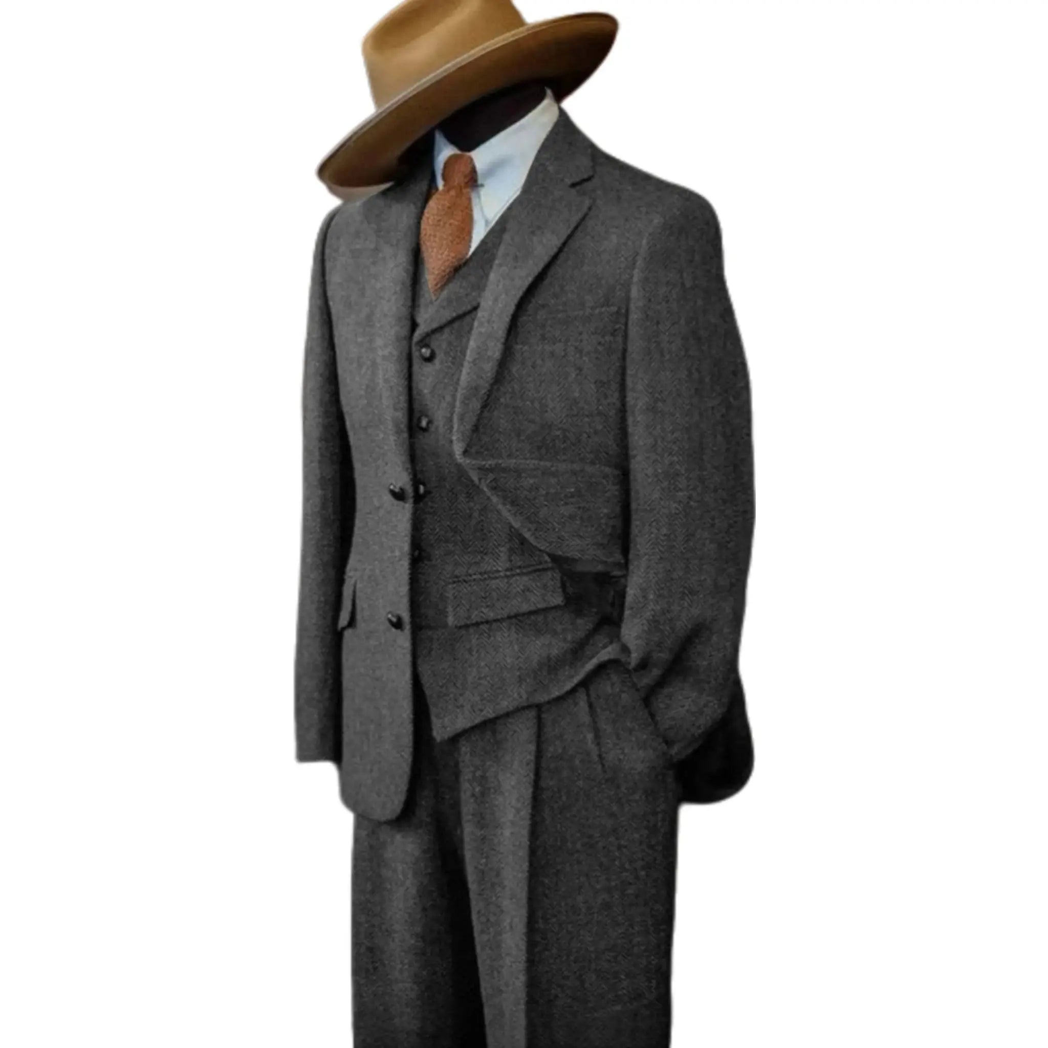 Low maintenance fabric of the Command the Room suit, resistant to wrinkles.