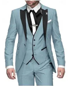 Elegant black suit set with a focus on the breathable fabric.
