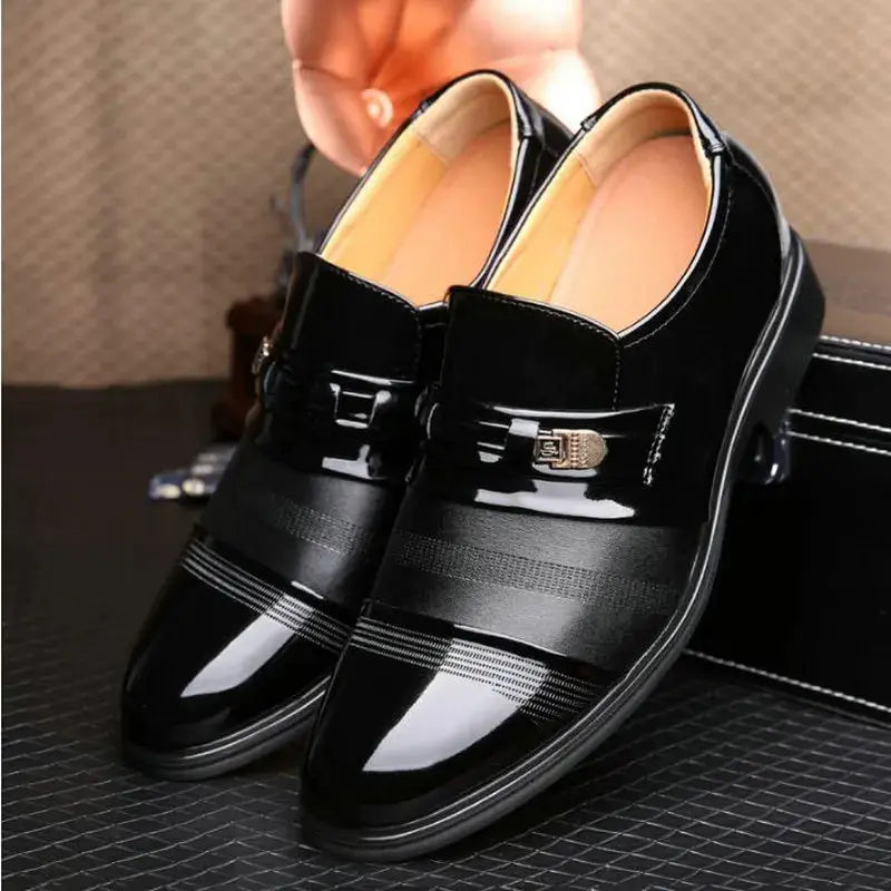 Elegant slip-on Oxfords featuring a polished finish for professional settings.