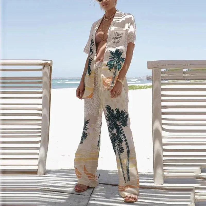 Seaside escape two-piece set, perfect for stylish vacations.