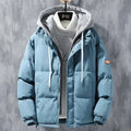 Durable outerwear showcasing full-length zipper and thermal retention features.