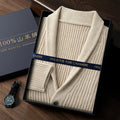 Versatile cashmere cardigan with traditional collar and elegant button closure for everyday wear
