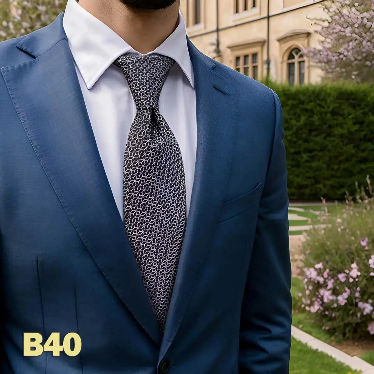 Stylish patterned tie in deep red, designed to stand out in any setting.