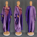 African Ethnic Style Long Dresses for Women 2026 Traditional Printed Patchwork Muslim Abayas Hijab Females Loose Robe Plus Size