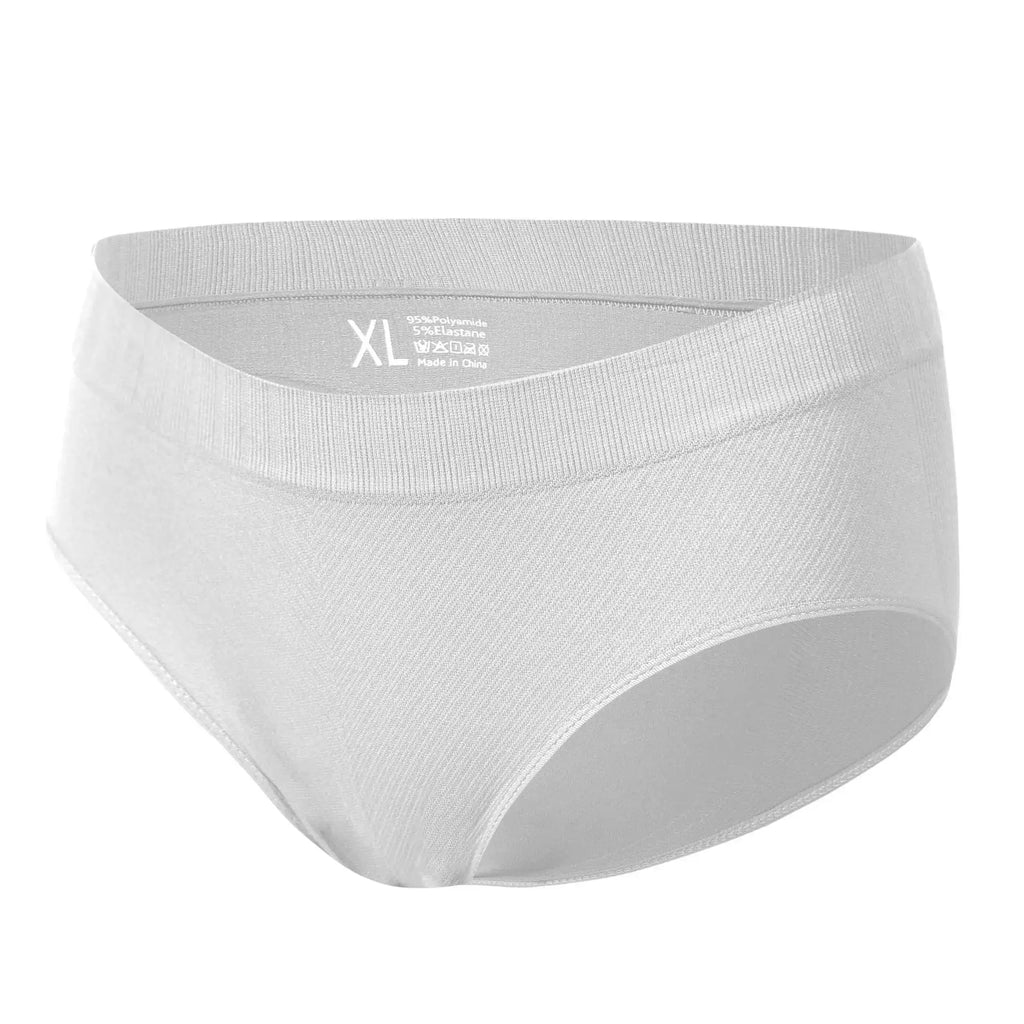 Model demonstrating the flexibility of leak-proof period panties during daily activities.