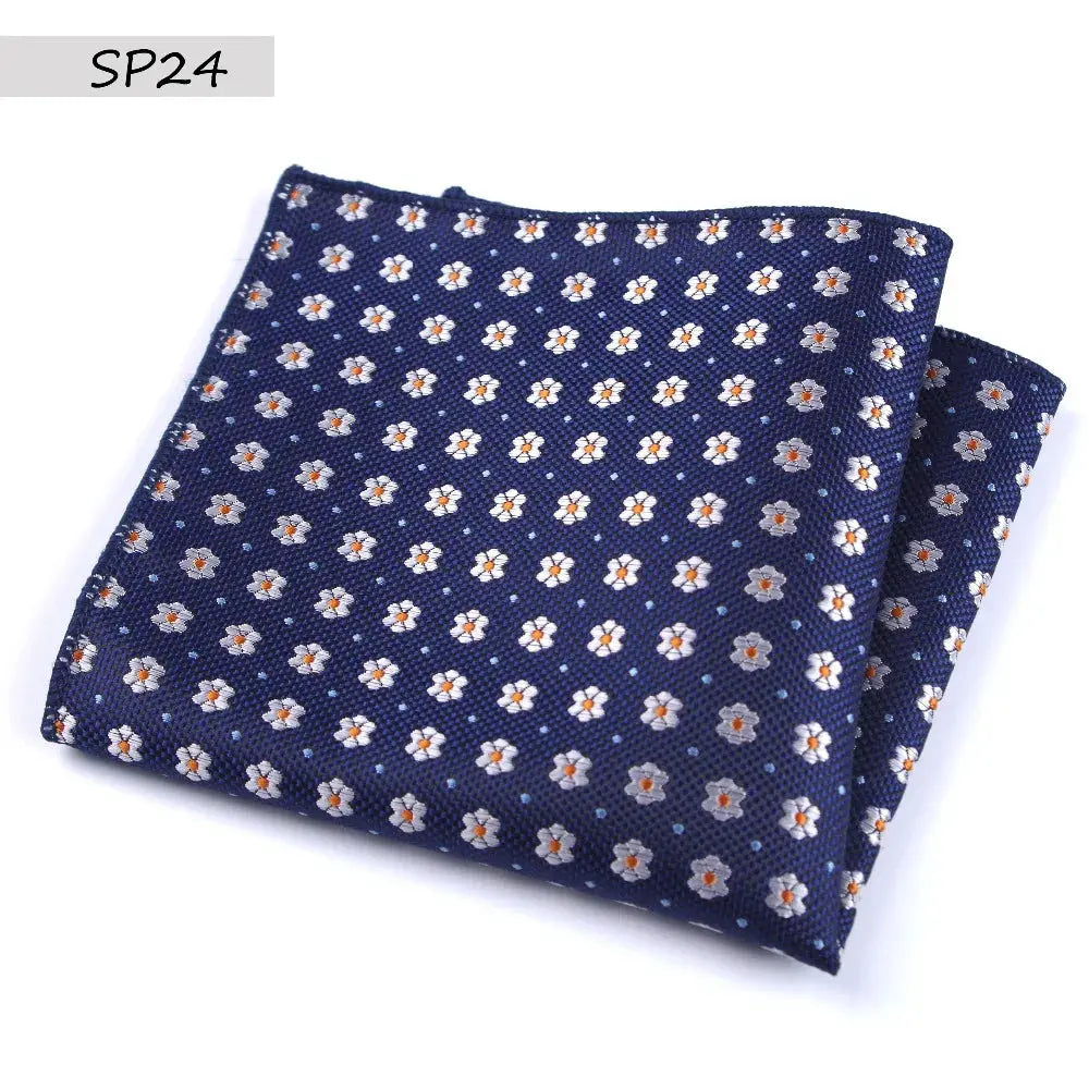 Elegant polyester pocket square, designed for the modern gentleman.