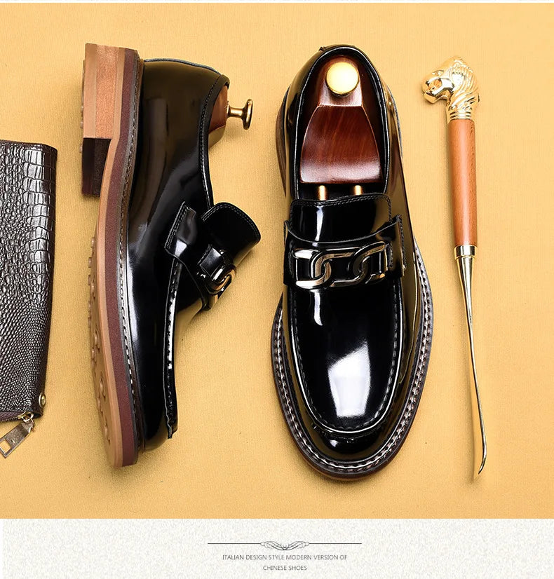 Sophisticated genuine leather loafers for the discerning modern gentleman