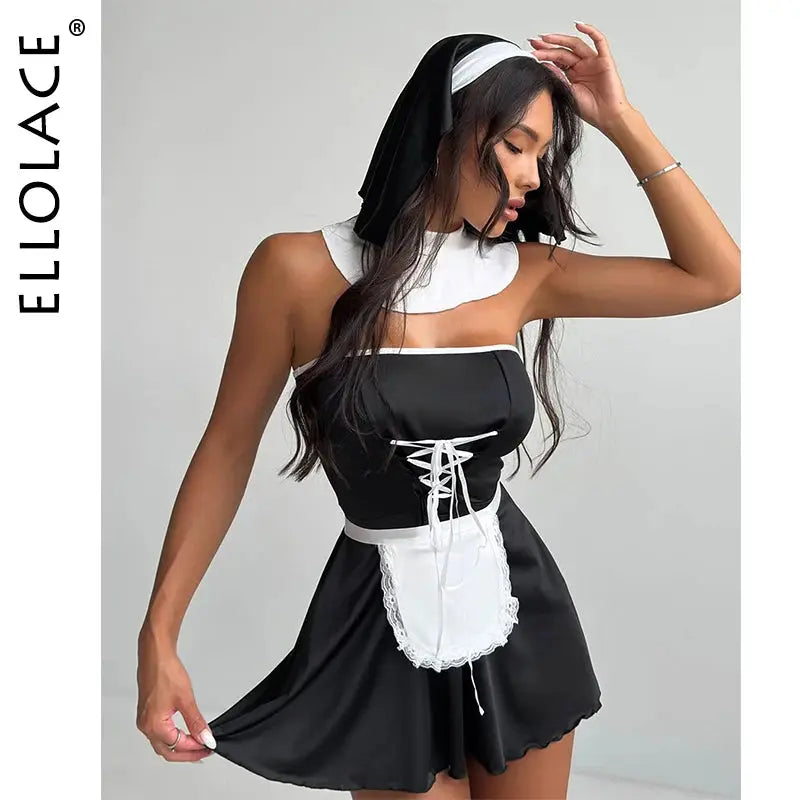 Strapless black mini dress from the Captivate the Room Masquerade Dream Ensemble, featuring a backless design.