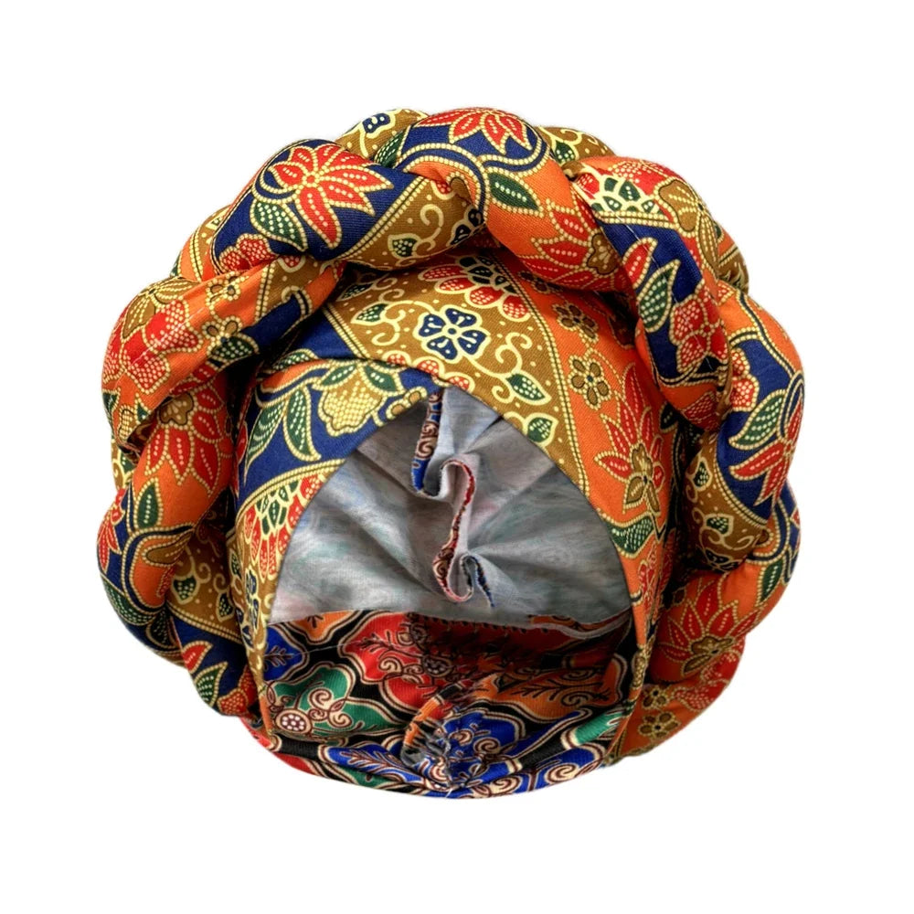 African Women Turban Cap & Big Braid Head Wrap