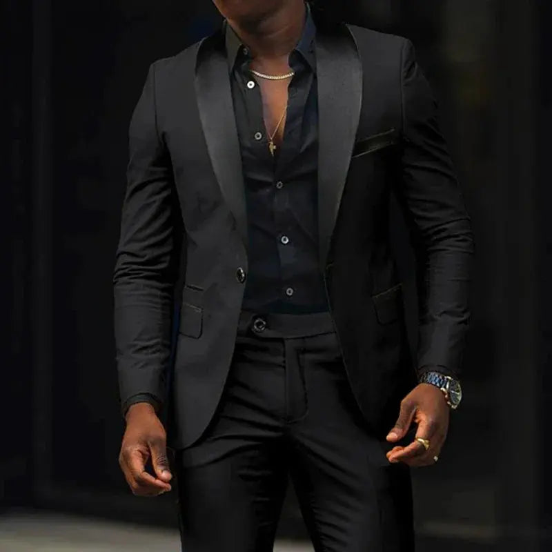 Side view of the model in the seamless suit set, showcasing its sleek lines.