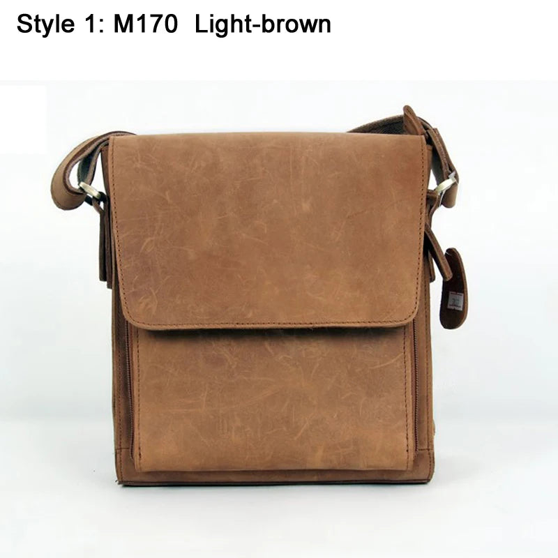 Vintage Genuine Leather Men's Messenger Bag