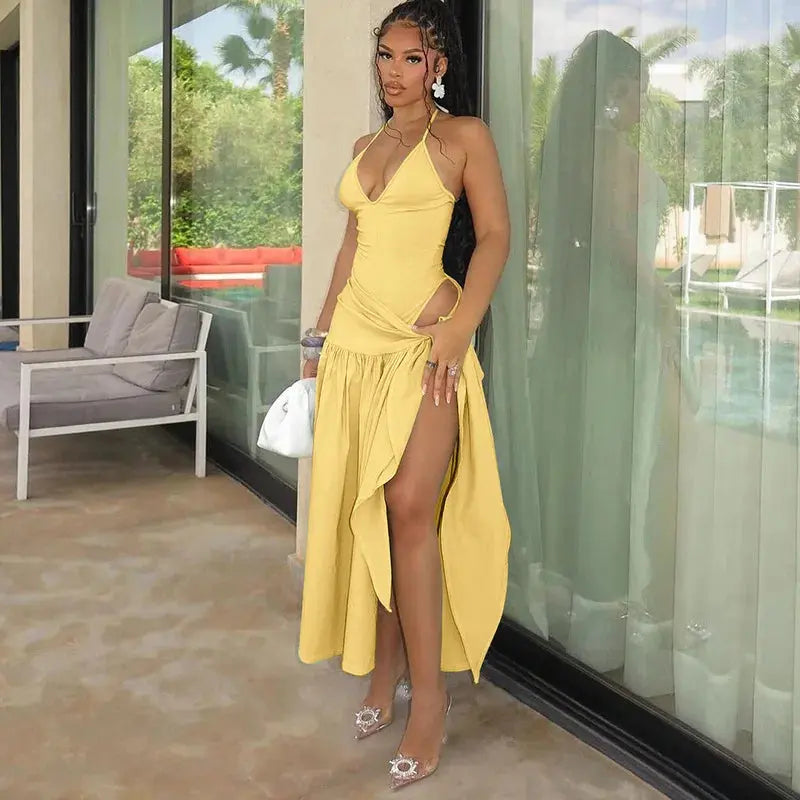 Versatile jumpsuit perfect for transitioning from cocktails to parties.