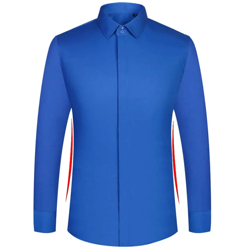 Stylish long sleeve shirt featuring a modern slim fit design.