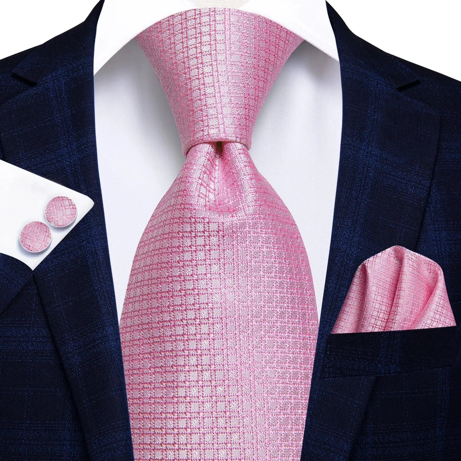 Luxurious paisley tie set perfect for holiday festivities.