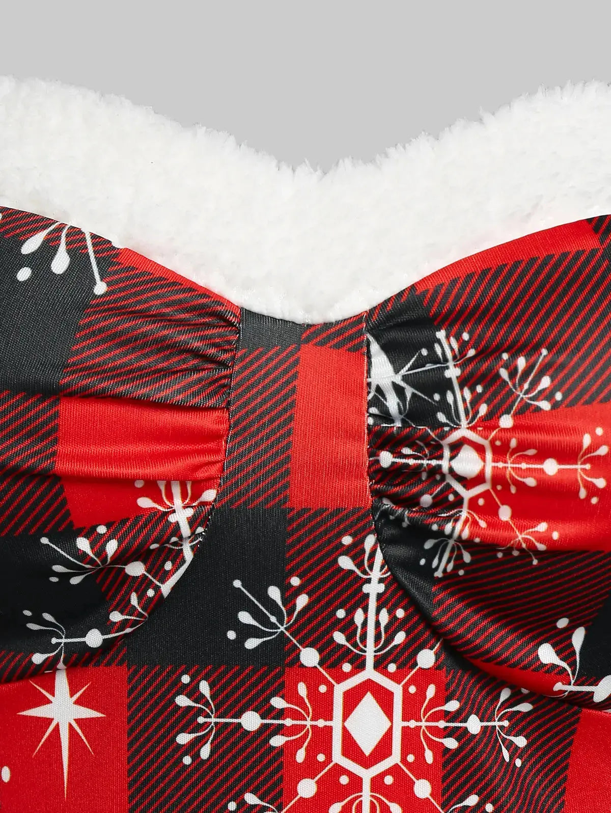 A-line silhouette of the Holiday Radiance Sleeveless Dress, flattering fit for all body types.
