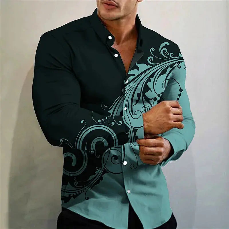 Eco-friendly materials of the Command the Room Silk-Blend Shirt emphasized.