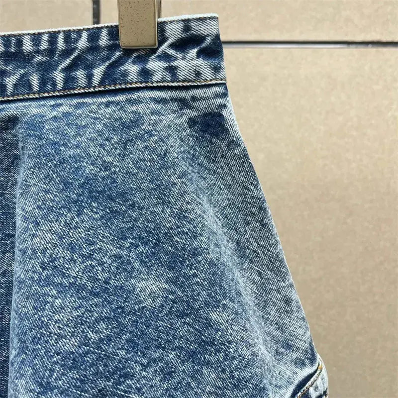 Back view of Summer Breeze Denim jeans featuring a chic silhouette for summer days.