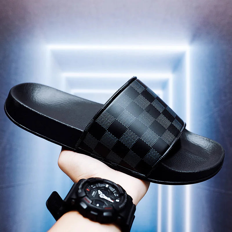 Lightweight Breeze Through Summer sandals showcasing their slip-on design.