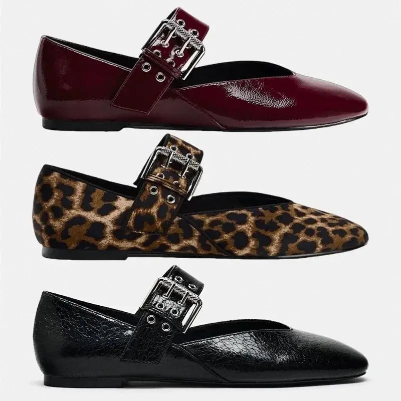 Leopard Whisper Loafers in classic leopard print with smooth PU lining for comfort.