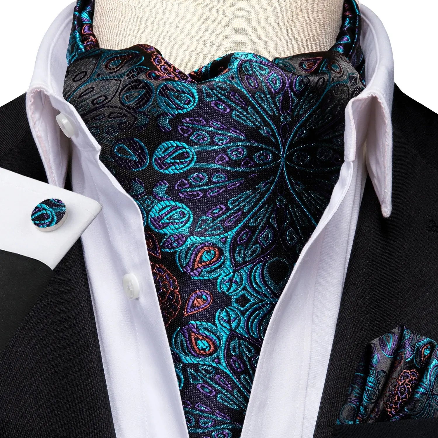 Sophisticated ascot tie, crafted for elegance and style.