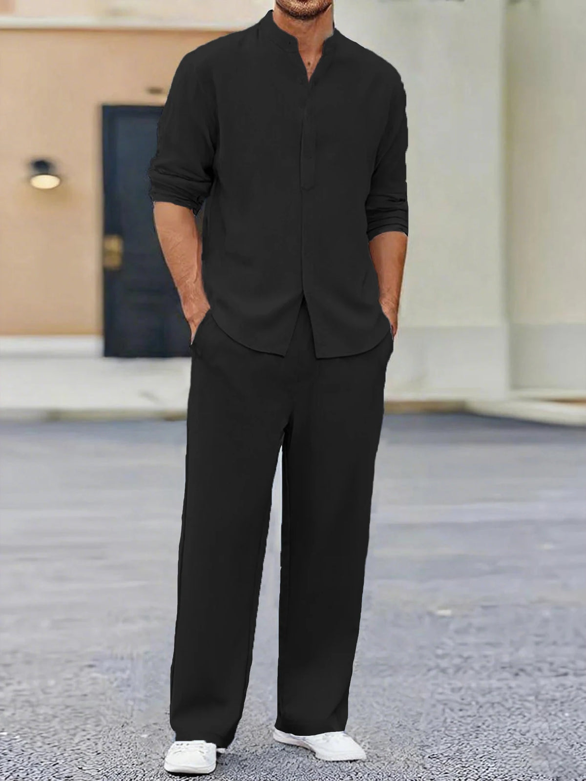 Men's Long Sleeve Loungewear Suit